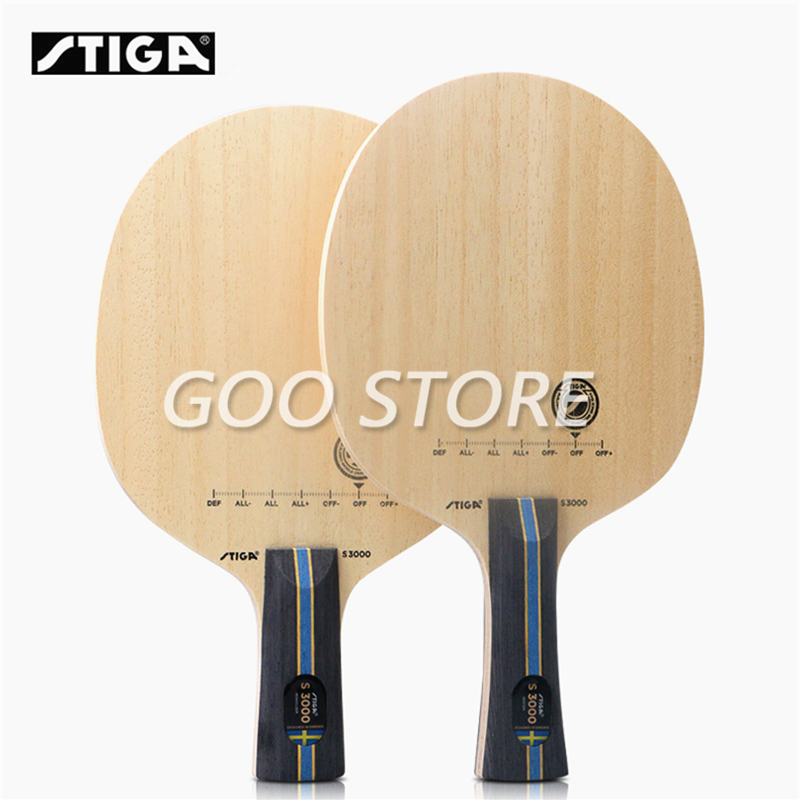 Table Tennis Is Played With A - STIGA 卓球ブレード S3000 オールラウンドプレイ 5 プライ純木コントロールピンポンラケットバット