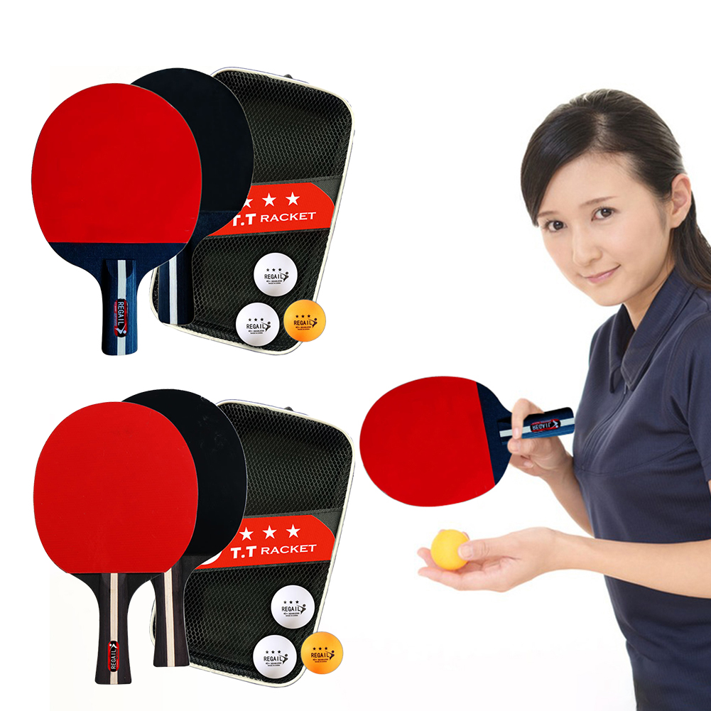 Table Tennis Is Played With A - 卓球ラケット,バッグ付き,ピンポンラケット,2ラケット,3ボール,プロ2プレーヤー,完璧な遊び