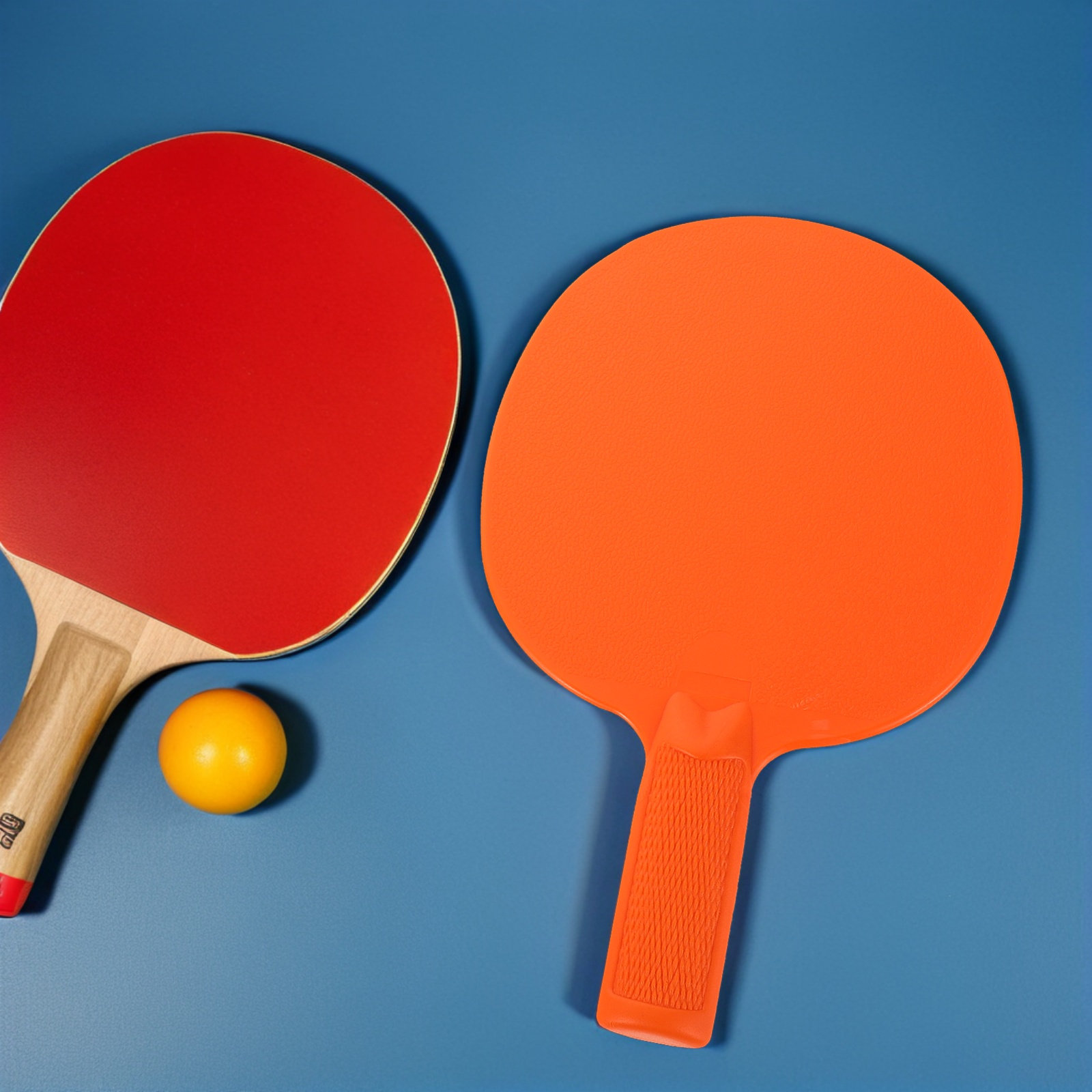 Table Tennis Is Played With A - 子供用卓球ラケット2個セット 軽量プラスチックラケット 初心者向けトレーニング 手と目の協調性を養う 家族で楽しめる