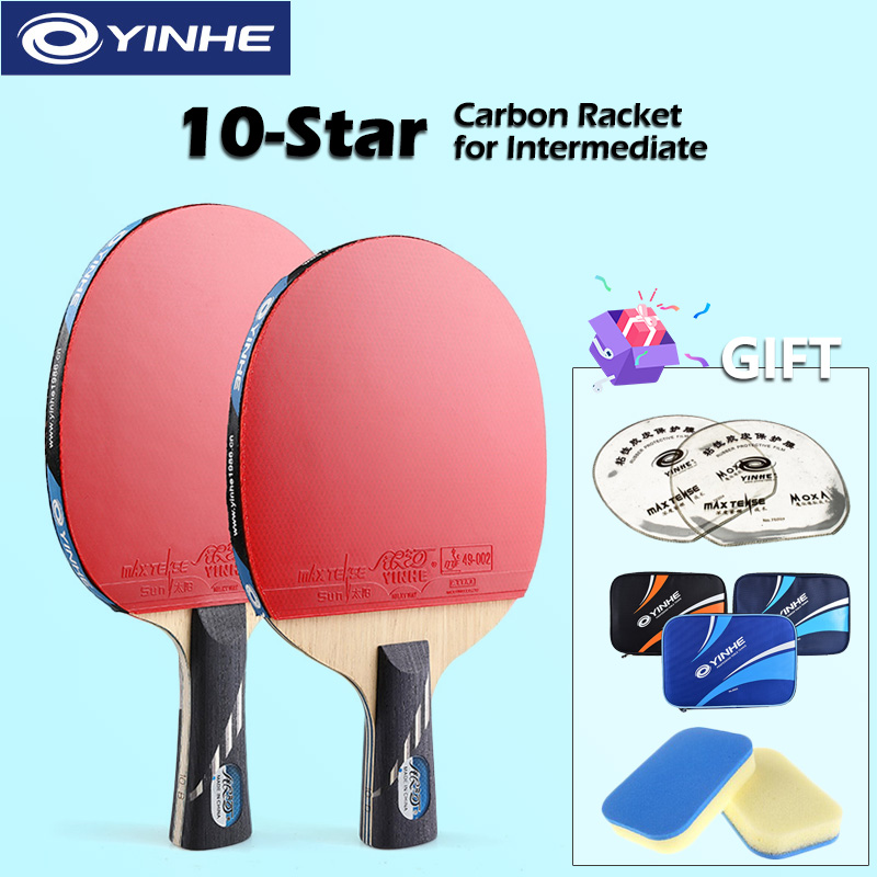 Yinhe-スターピン付き卓球ラケット,10b,炭素,攻撃, - Table Tennis Viscaria のレビューと価格