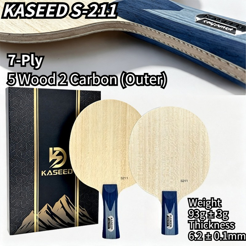 KASEED S211 キングパワー 7層アウターカーボン卓 - Table Tennis Is Played With A のレビューと価格